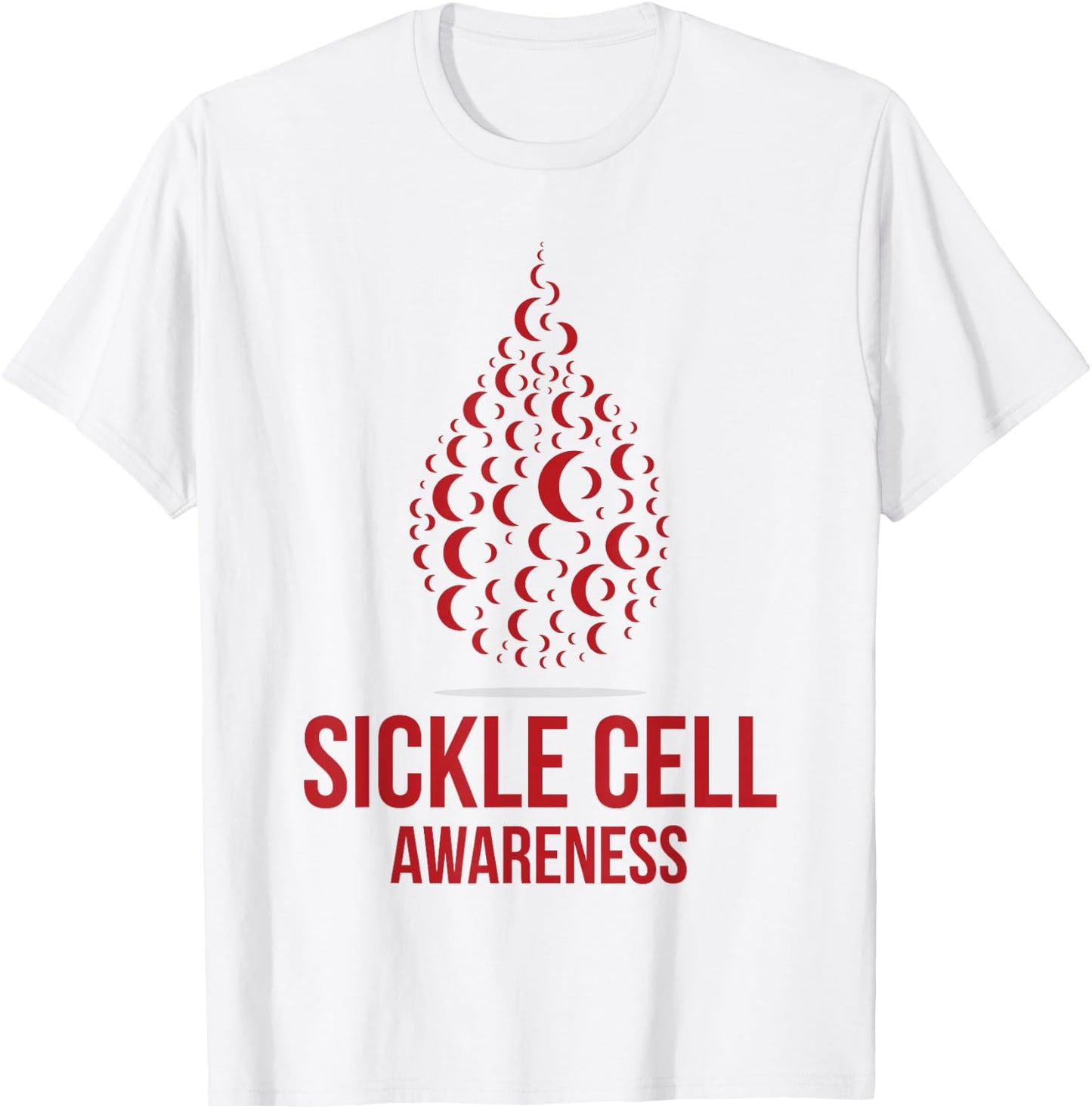 I Wear Burgundy Ribbon Sickle Cell Awareness September T-Shirt - T-Shirt | White