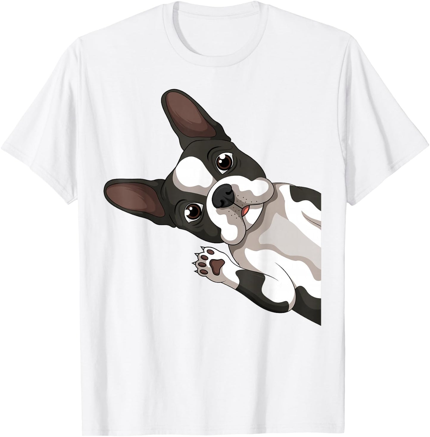 Boston Terrier Bostie Dog Kids Boys Girls T-Shirt - T-Shirt | White