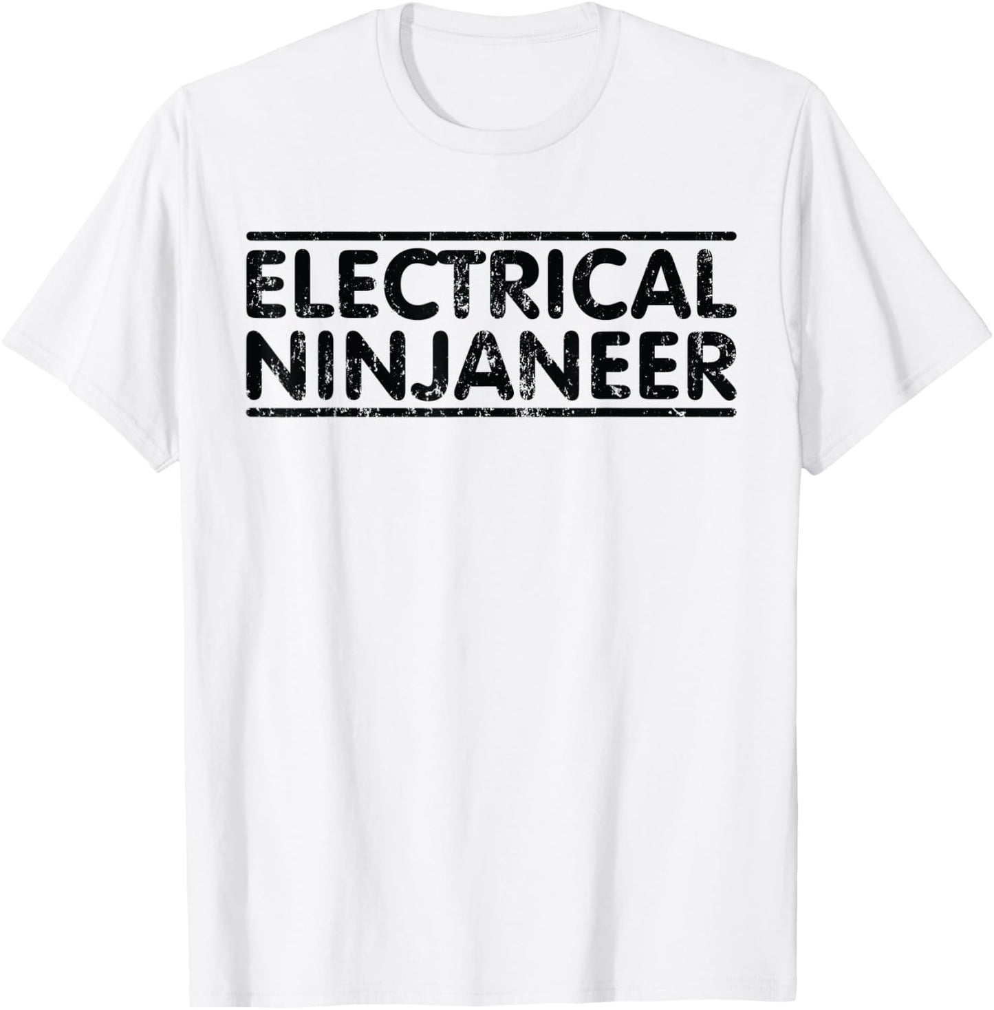 Ninjaneer - Funny Electrical Engineer T-Shirt - T-Shirt | White