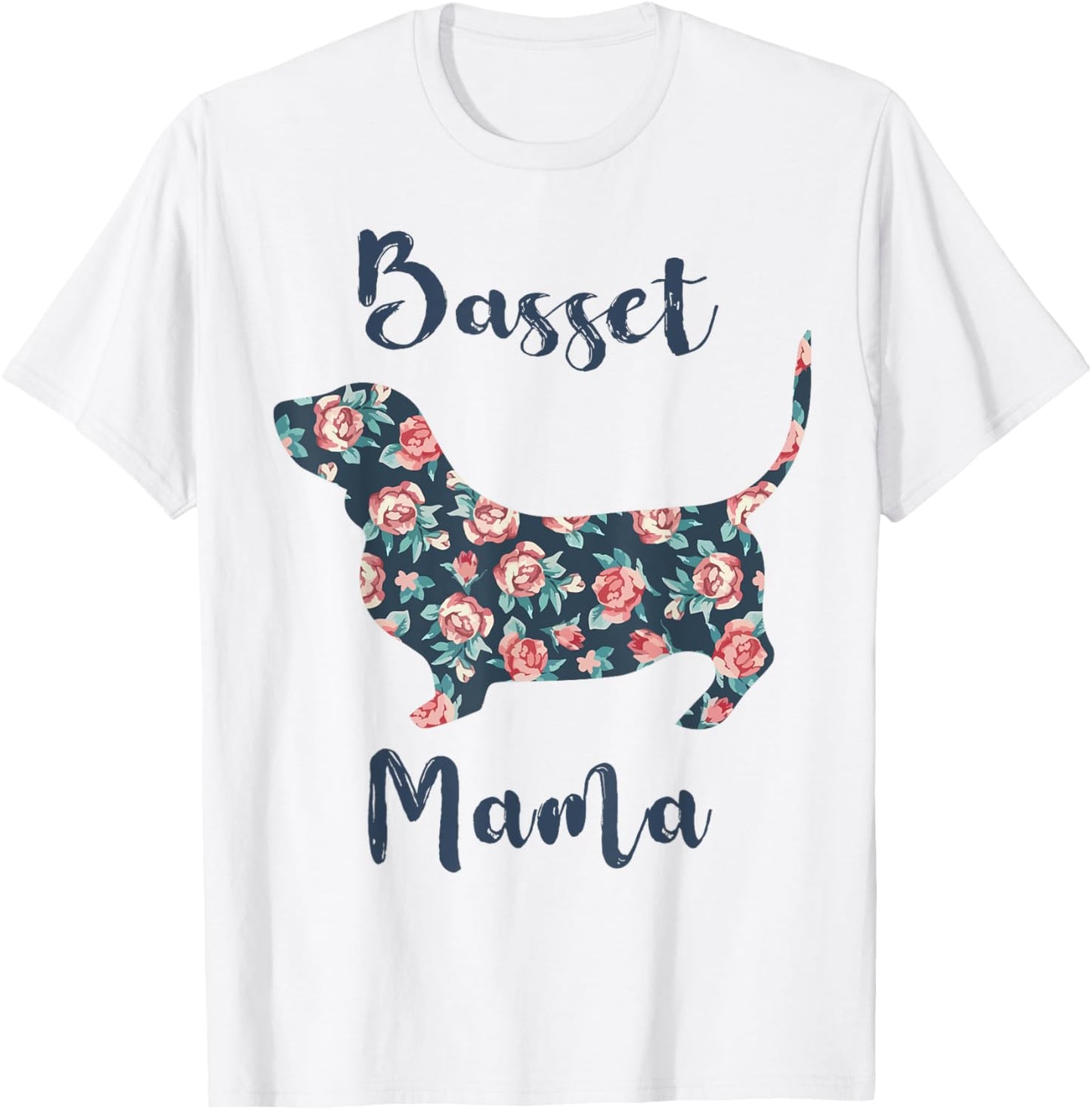 Basset-Hound Mom Shirt Women Dog Mama Mothers Day Lover Gift T-Shirt - T-Shirt | White