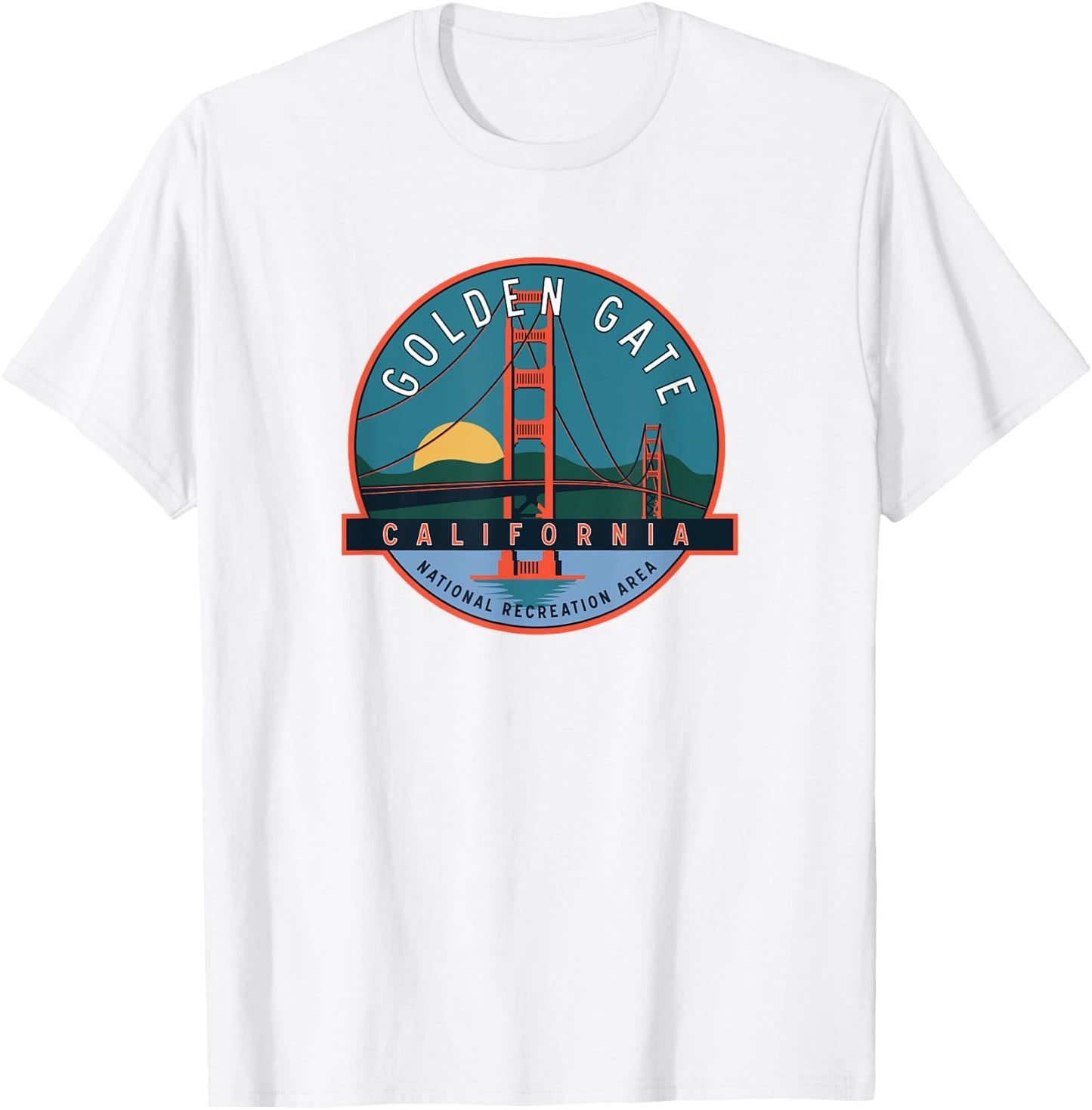 Golden Gate National Recreation Area Bridge T-Shirt - T-Shirt | White