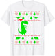Dinosaur Ugly Christmas Sweater Fa Ra Rawr Family Kids Boys T-Shirt - T-Shirt | White