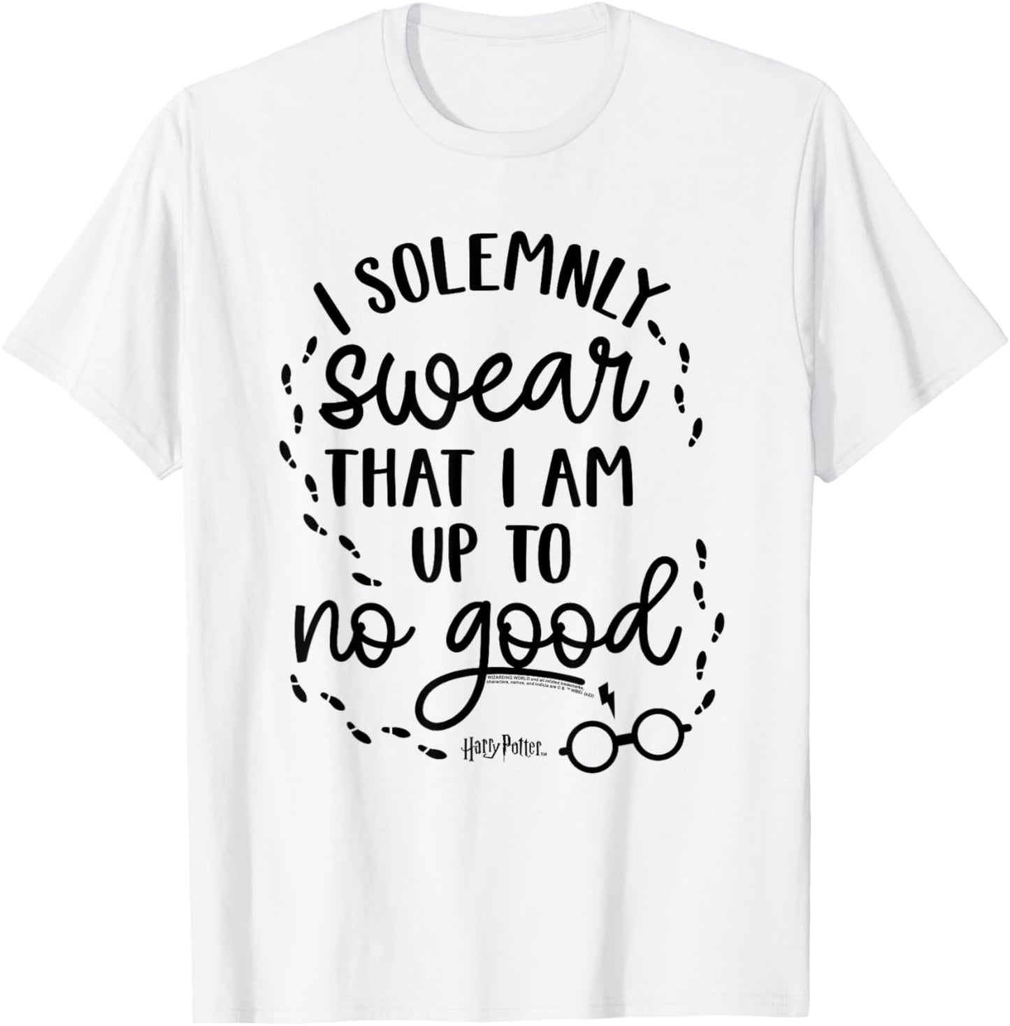 Harry Potter Up to No Good on White T-Shirt - T-Shirt | White