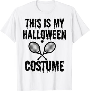 Funny This is My Halloween Costume Tennis Player Men Women T-Shirt - T-Shirt | White