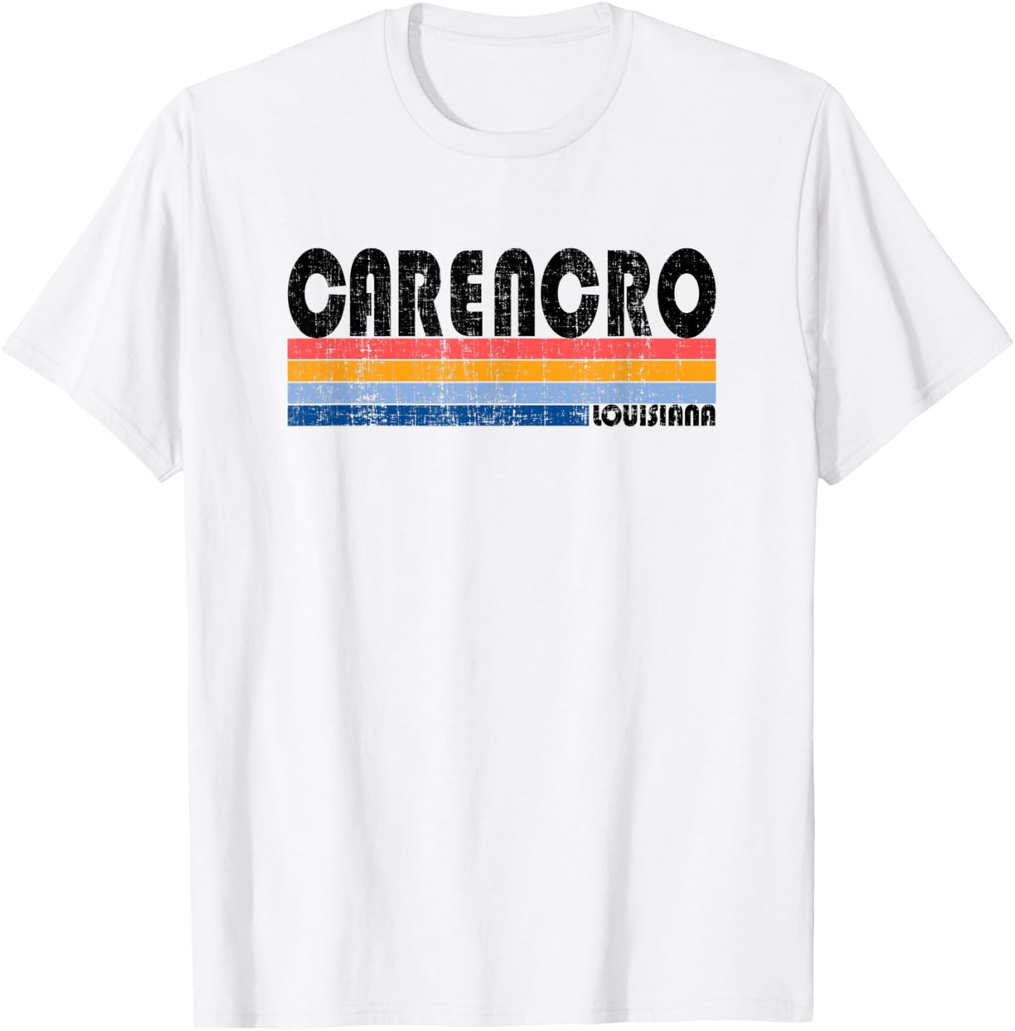 Vintage 70s 80s Style Carencro, LA T-Shirt - T-Shirt | White