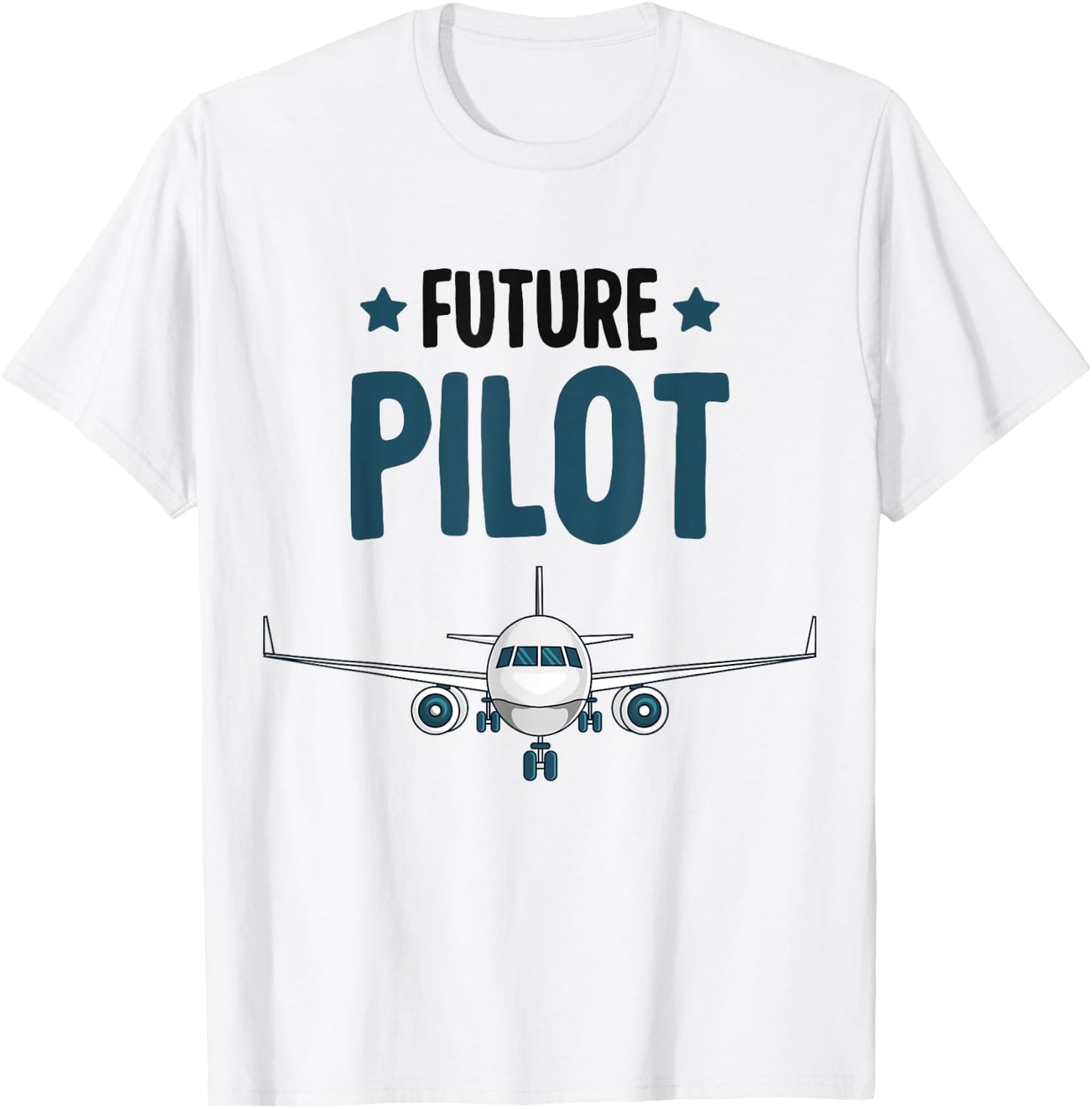 Future Pilot Airplane Plane Boys Toddler Kids T-Shirt - T-Shirt | White