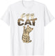 ILY Cat ASL Hand Gesture Deaf Hearing Loss Awareness Women Girls Kids T-Shirt - T-Shirt | White