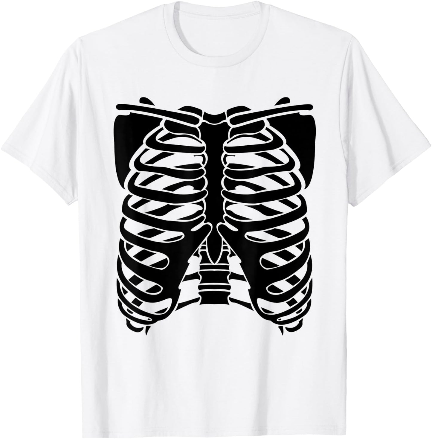 Funny X ray Chest Costume Design Halloween Women Men T-Shirt - T-Shirt | White