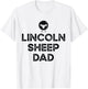 Sheep Farmer Dad Father - Breeder Lincoln Sheep T-Shirt - T-Shirt | White