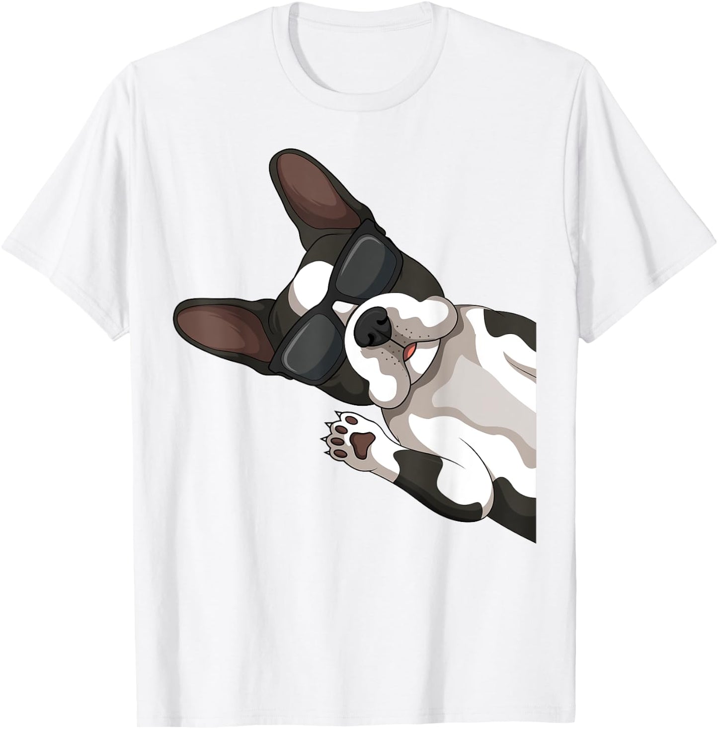 Boston Terrier Bostie Dog Kids Men T-Shirt - T-Shirt | White