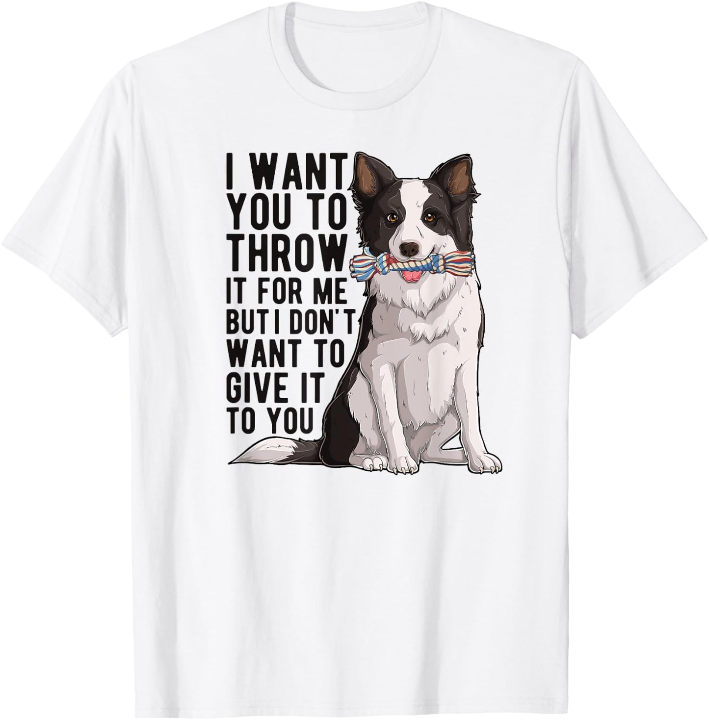 Border Collie Owner Border Collie Lover Border Collie Dad T-Shirt - T-Shirt | White