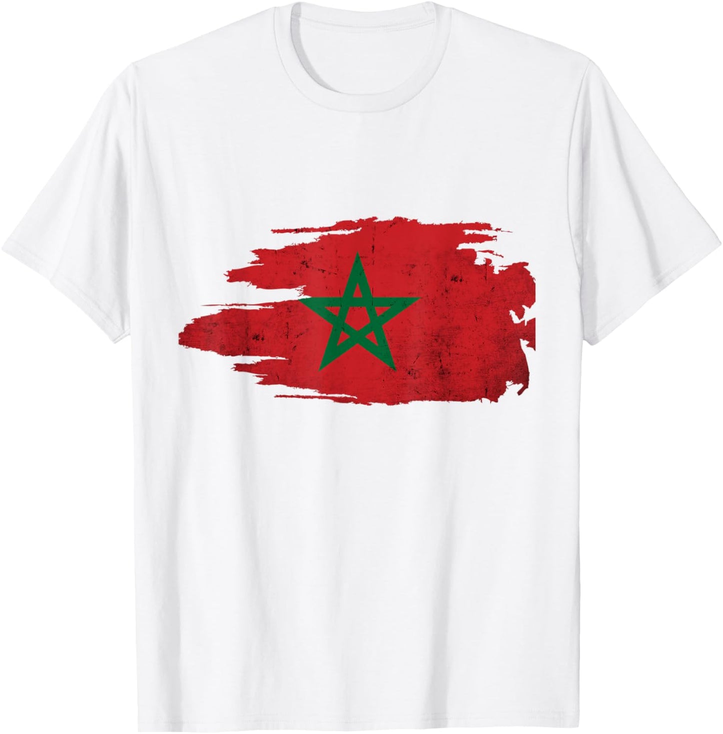 Morocco Moroccan Flag Soccer Football Lover T-Shirt - T-Shirt | White