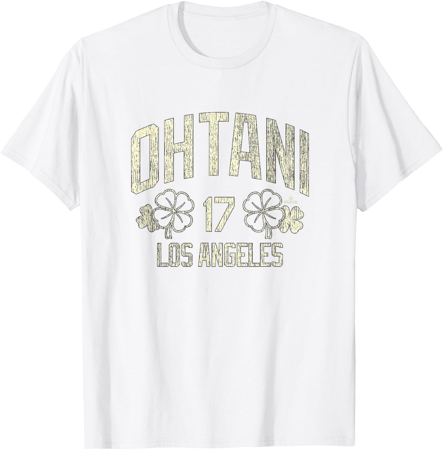 Shohei Ohtani Los Angeles Baseball St. Patrick's Clover T-Shirt - T-Shirt | White