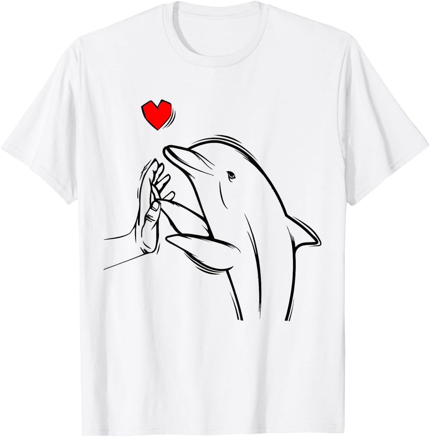 Dolphin Women's/Children's/Girls' Dolphins T-Shirt - T-Shirt | White