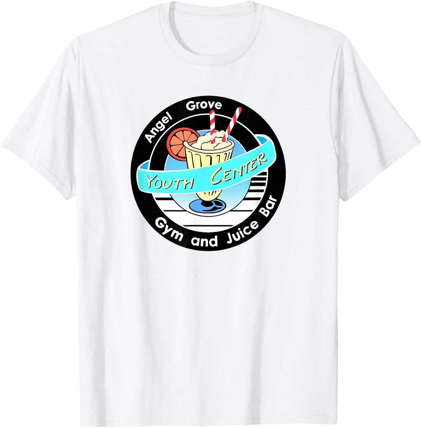 Angel Grove Youth Center Gym and Juice Bar T-Shirt - T-Shirt | White