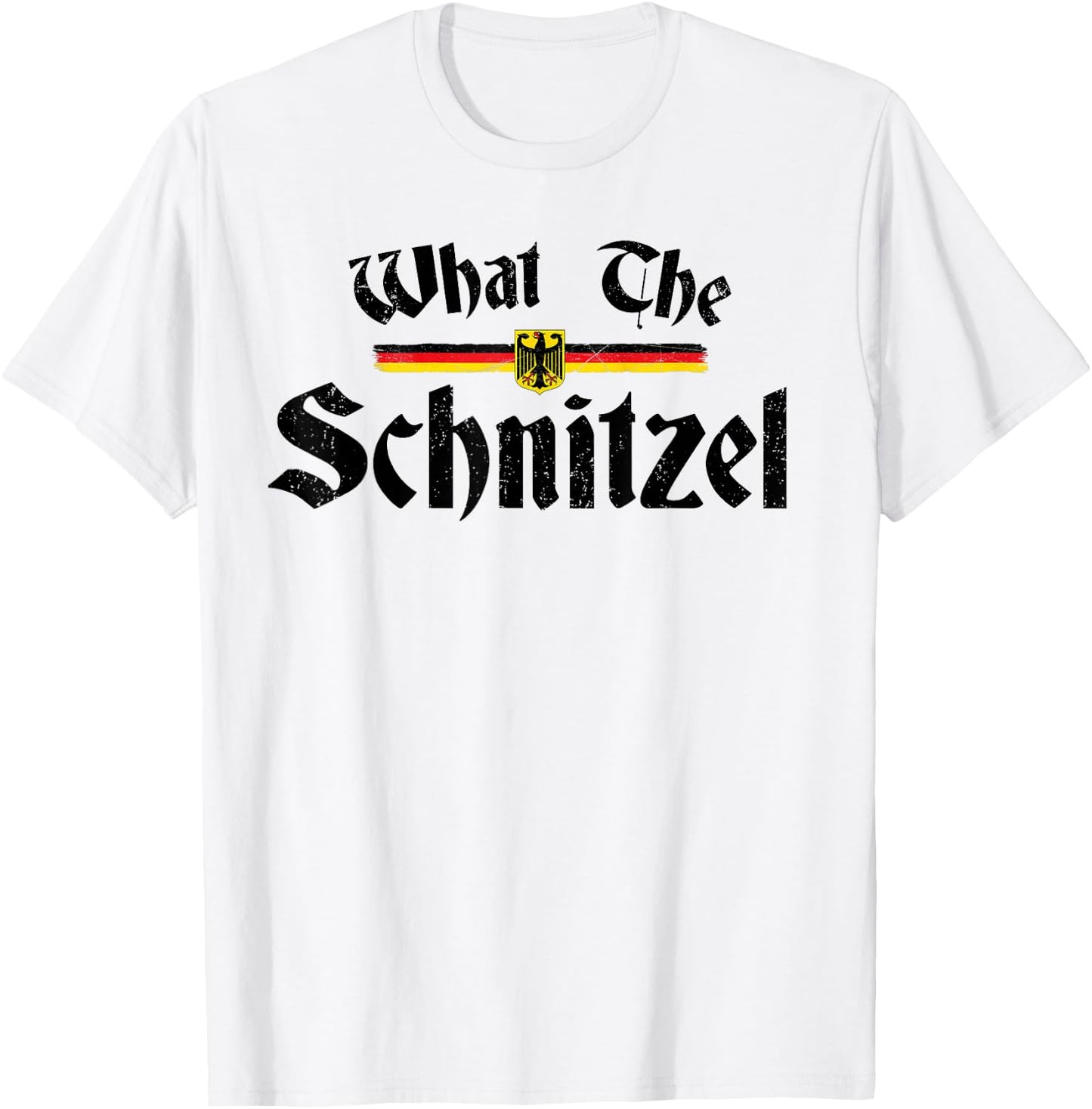 Funny Oktoberfest Beer Lover What The Schnitzel German T-Shirt - T-Shirt | White