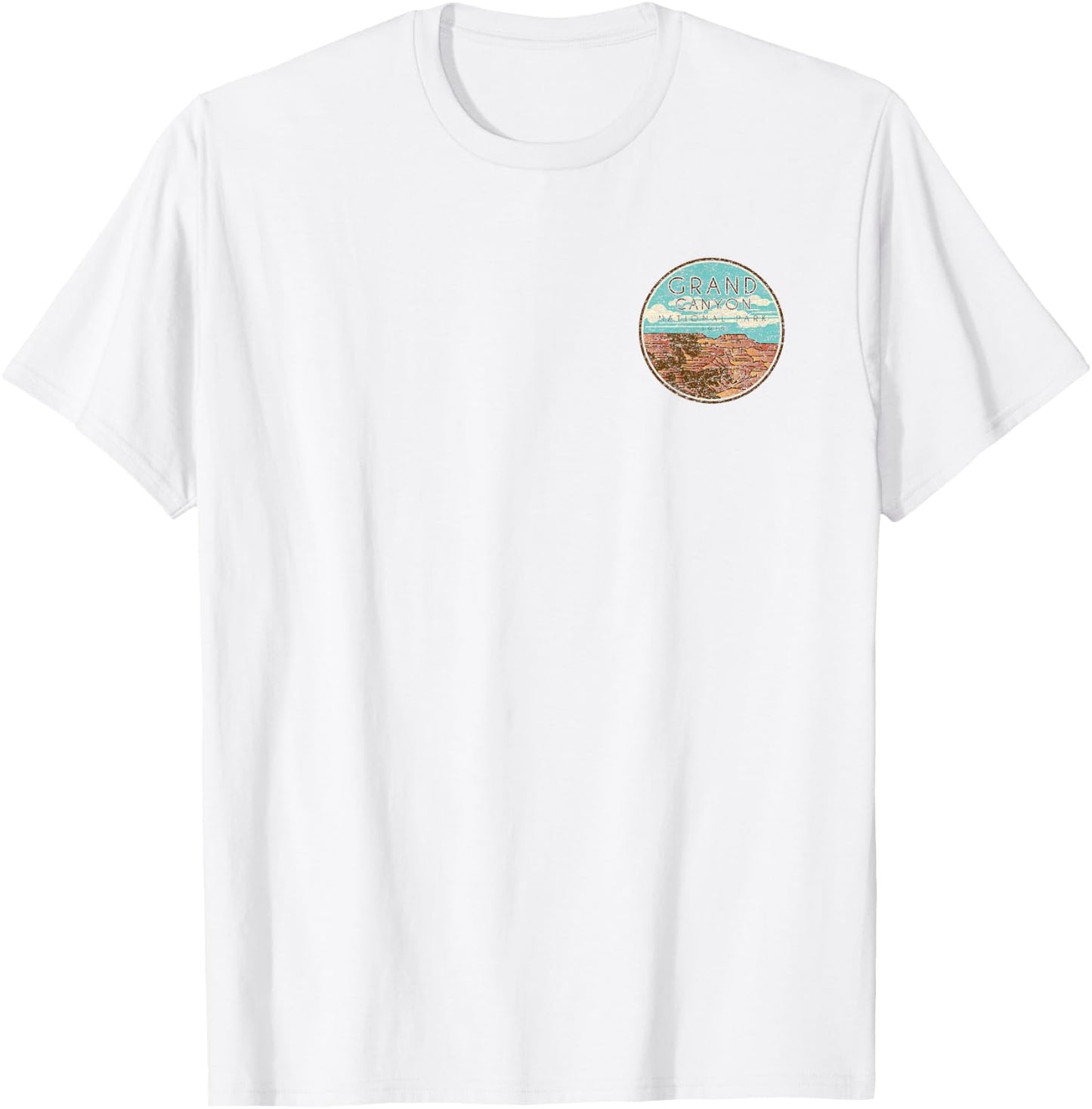 Grand Canyon National Park Retro T-Shirt - T-Shirt | White