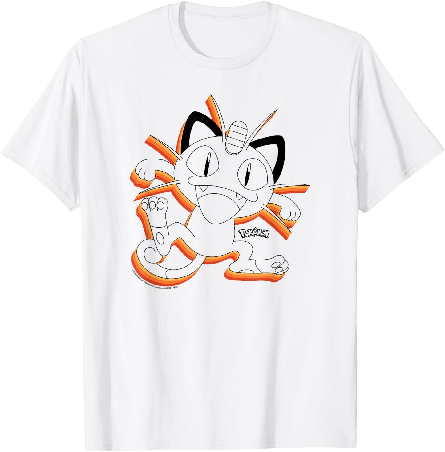 Pokémon - Meowth Repeat T-Shirt - T-Shirt | White