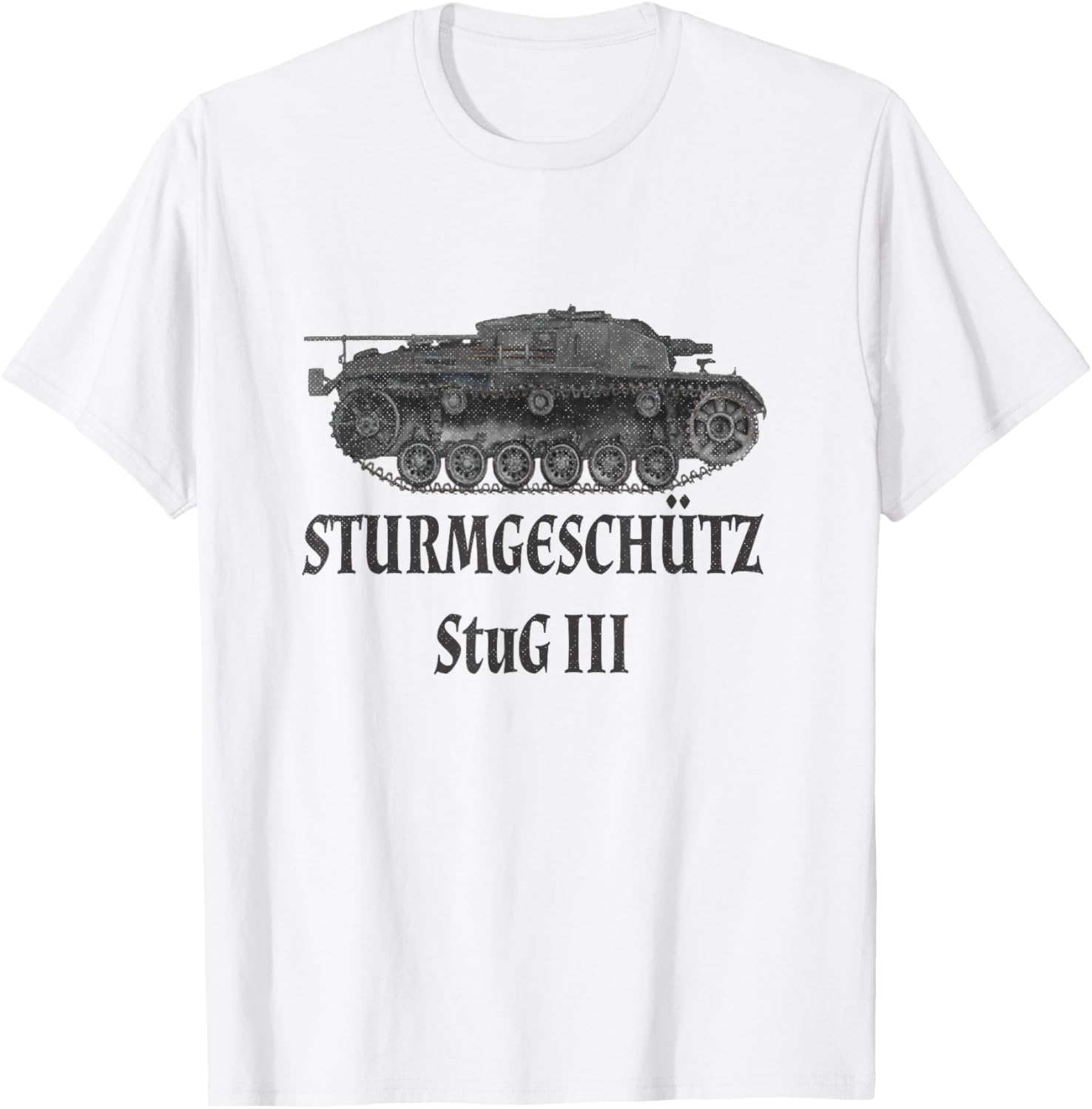 WW2, storm protection III, StuG III, army, Germany tank T-Shirt - T-Shirt | White