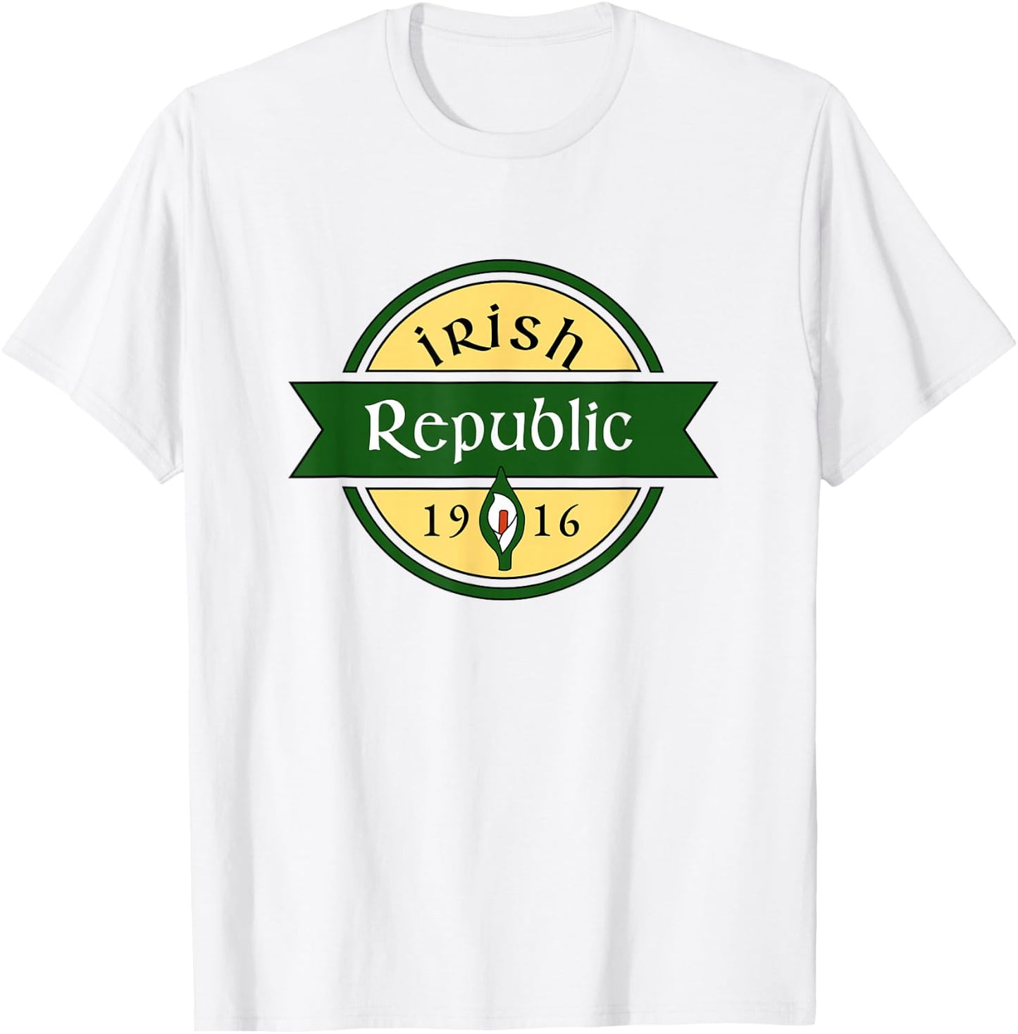 Irish Republic 1916 Easter Lily Ireland T-Shirt - T-Shirt | White