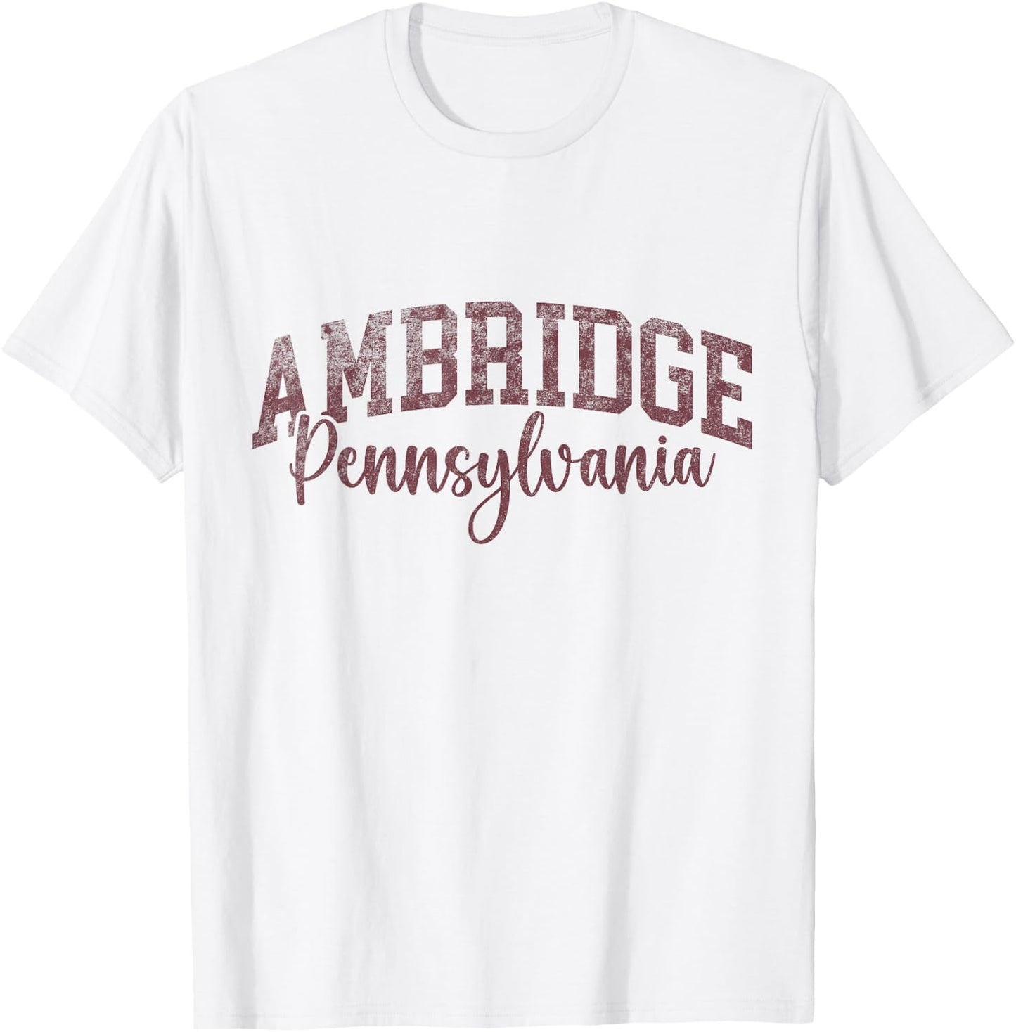 Ambridge Pennsylvania, Bridger Pride 15003 T-Shirt - T-Shirt | White