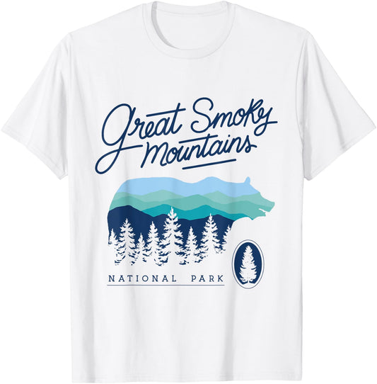 Tennessee NC 1934 Great Smokey Mountains National Park T-Shirt - T-Shirt | White