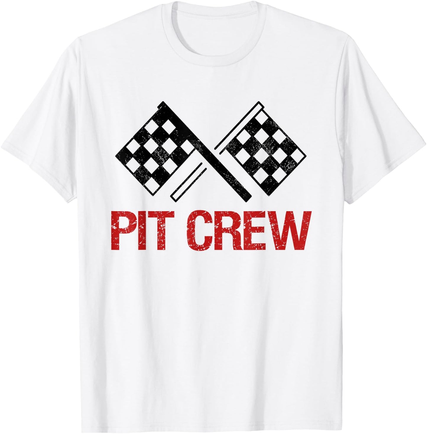 Pit Crew for Racing Car Parties T-Shirt - T-Shirt | White