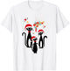 Funny Christmas Retro Mid Century Modern Cat Cool Women's T-Shirt - T-Shirt | White