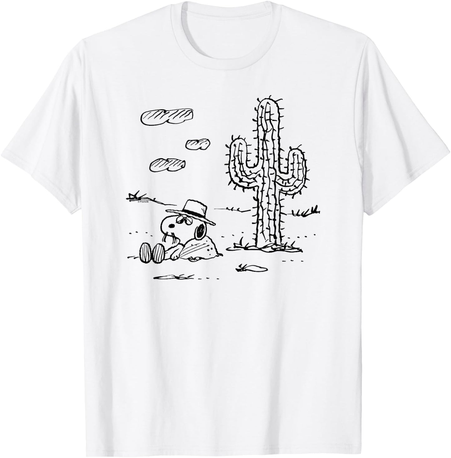 Peanuts - Spike with Cactus T-Shirt - T-Shirt | White