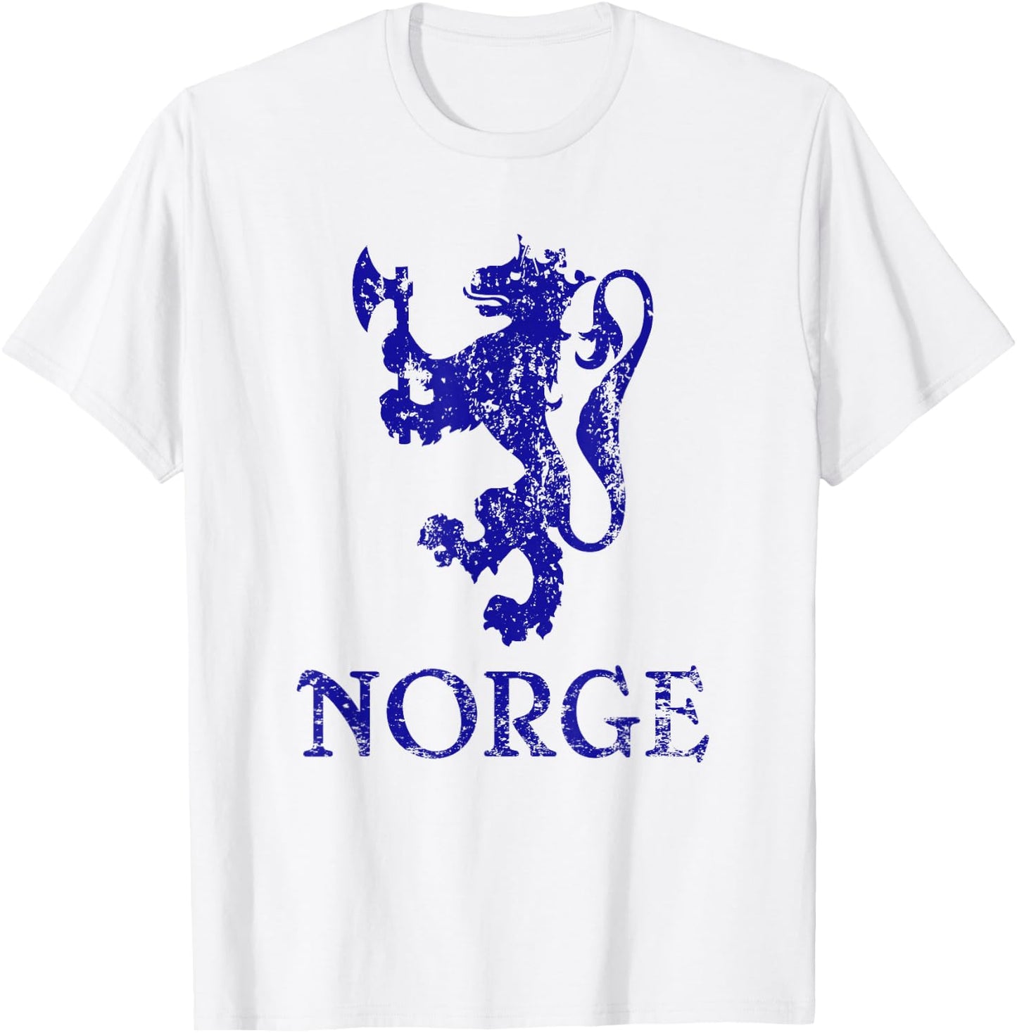Norge Norway Lion Symbol Norwegian Pride T-Shirt - T-Shirt | White