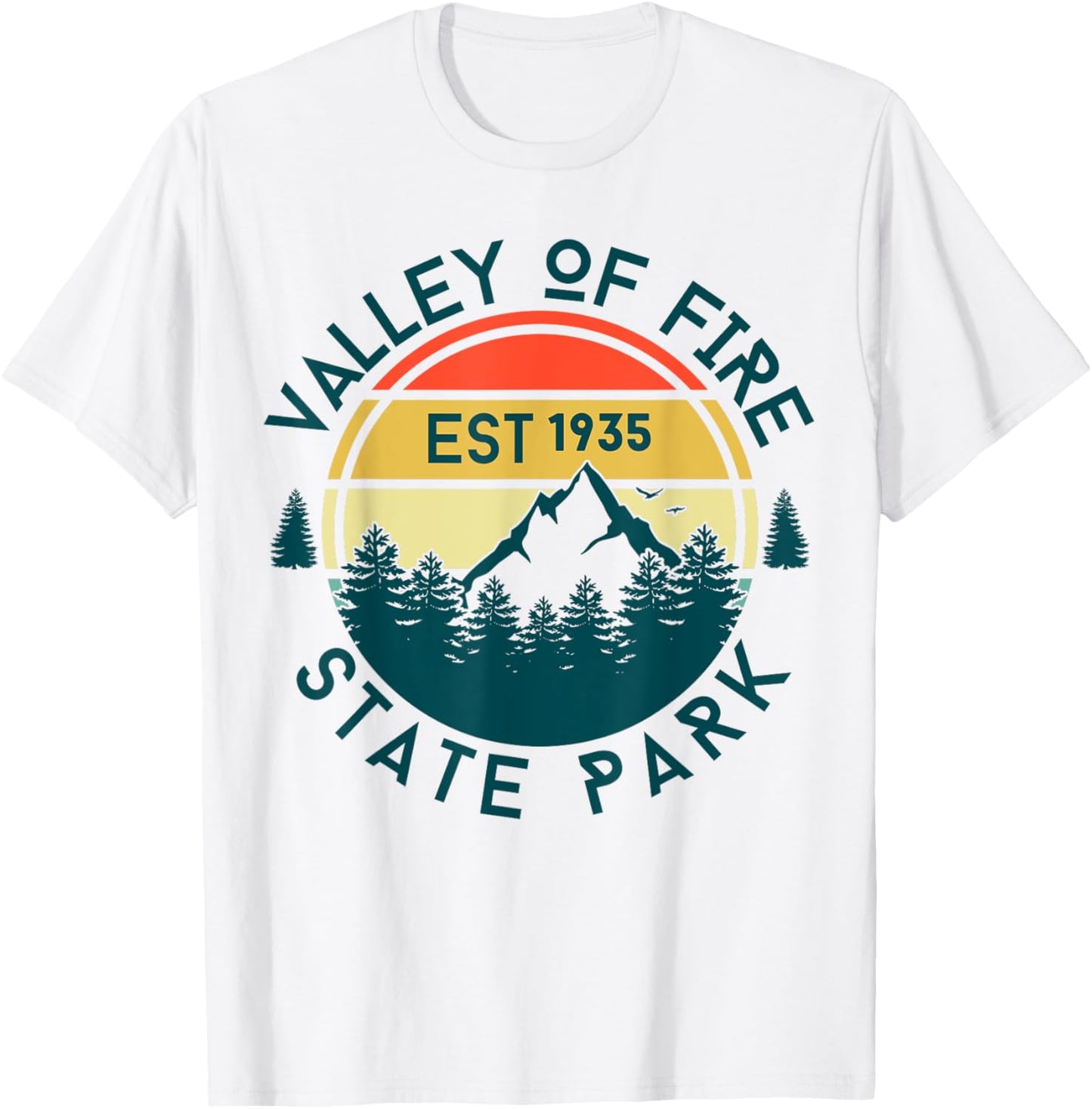 Valley Of Fire T-Shirt - T-Shirt | White