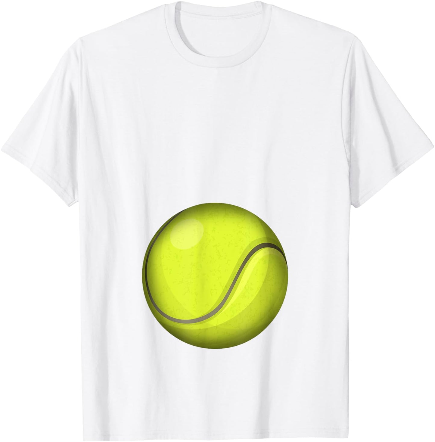 Funny Tennis Player Belly Pregnant Mama T-Shirt - T-Shirt | White