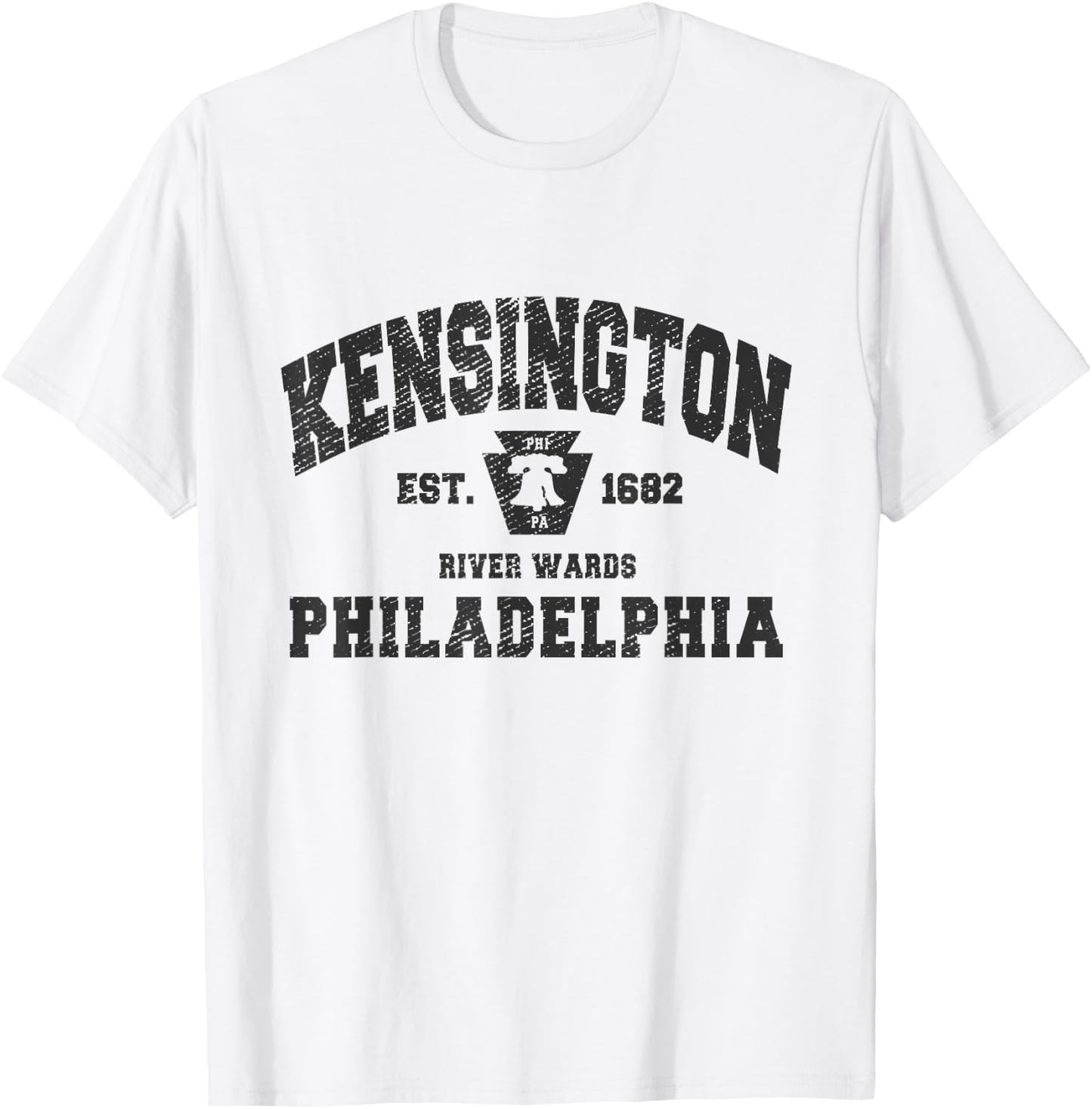 Kensington Philadelphia PA Neighborhood River Wards Philly T-Shirt - T-Shirt | White