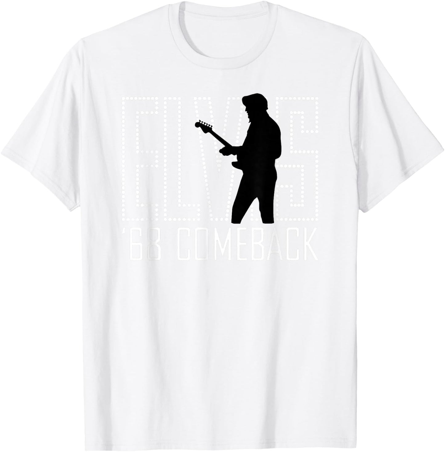 Elvis Presley Official 68 Comeback Red Sign T-Shirt - T-Shirt | White