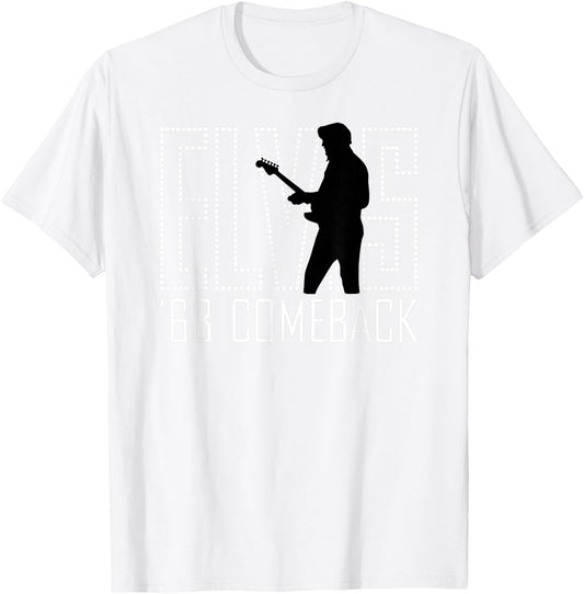 Elvis Presley Official 68 Comeback Red Sign T-Shirt - T-Shirt | White