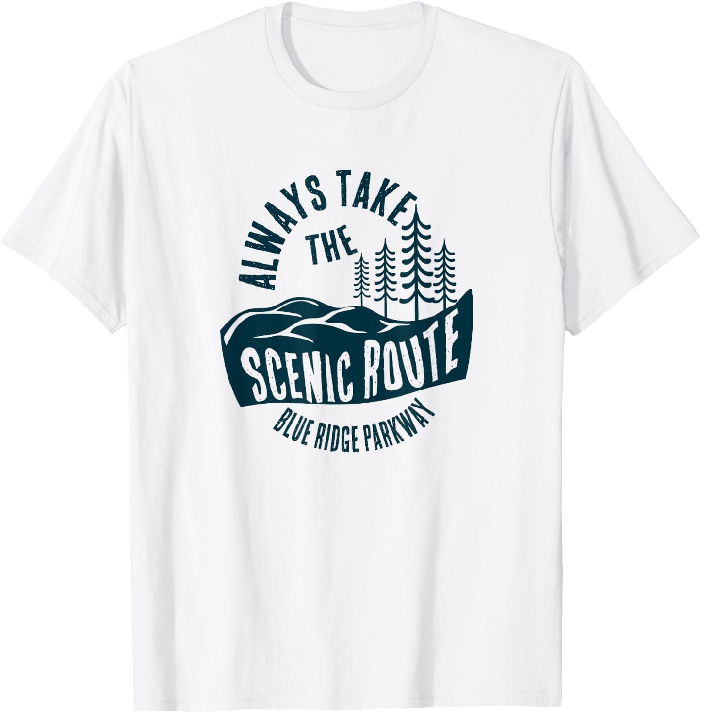 Blue Ridge Parkway National Park Scenic Route T-Shirt - T-Shirt | White