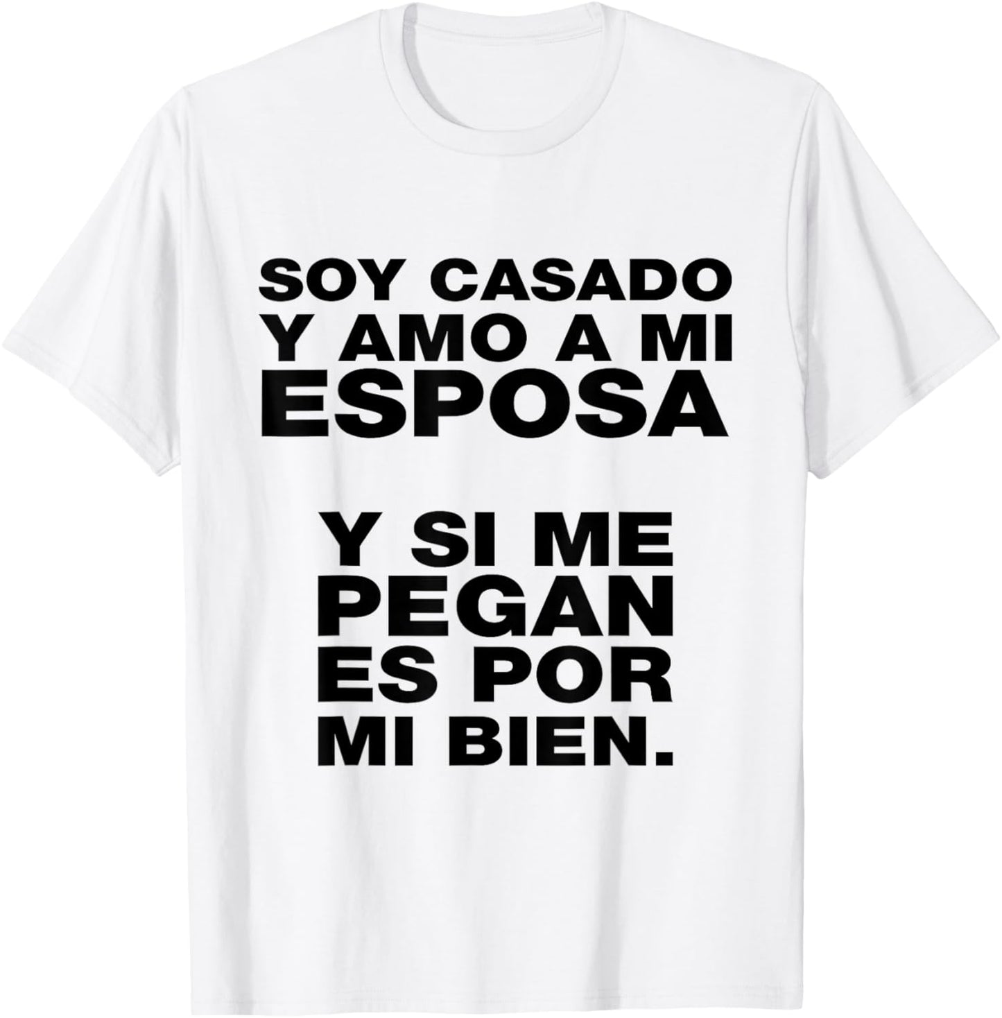 Casado y Mandilón Latino Dad Humor Rookie Husband Latinx T-Shirt - T-Shirt | White