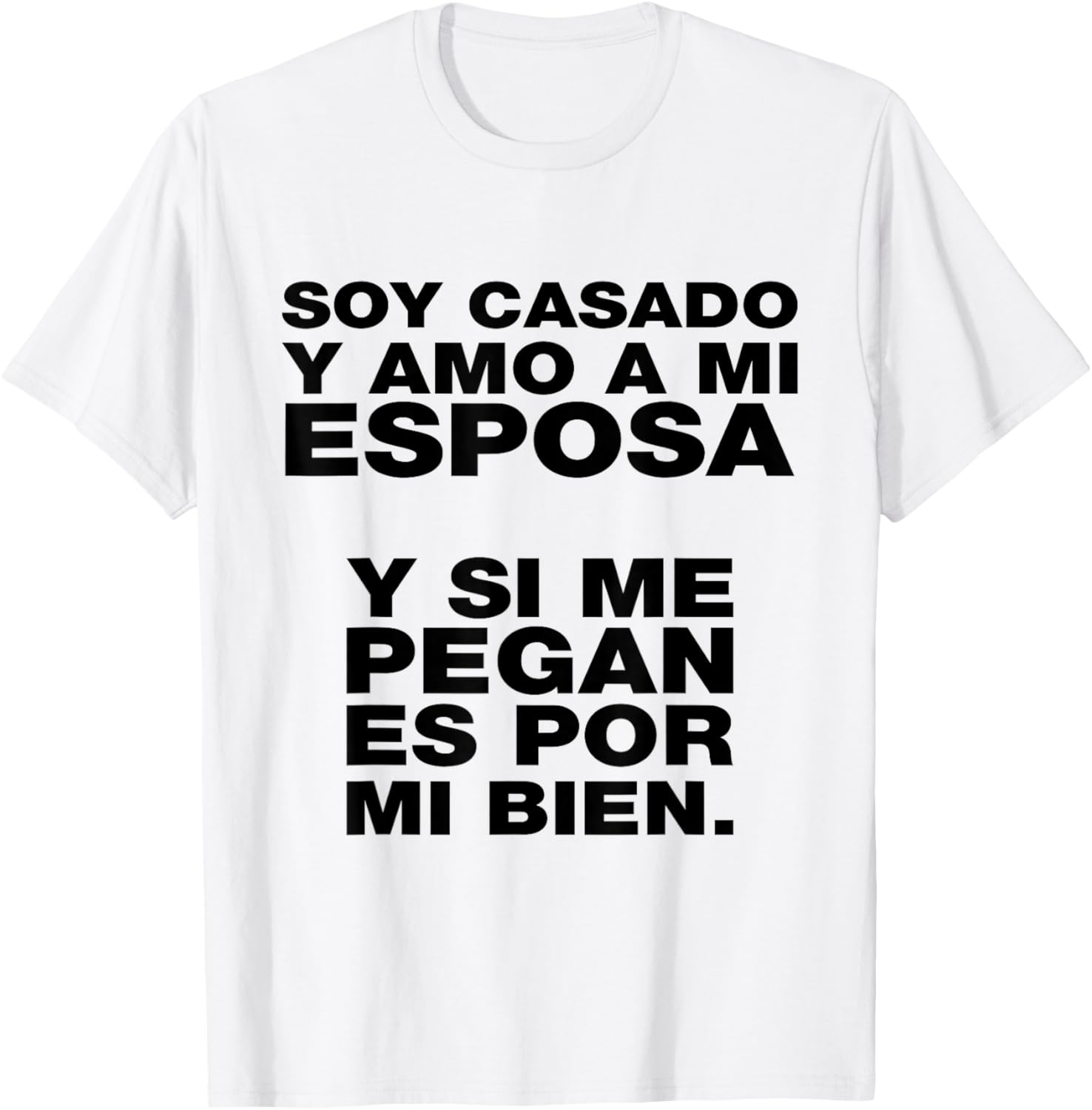 Casado y Mandilón Latino Dad Humor Rookie Husband Latinx T-Shirt - T-Shirt | White