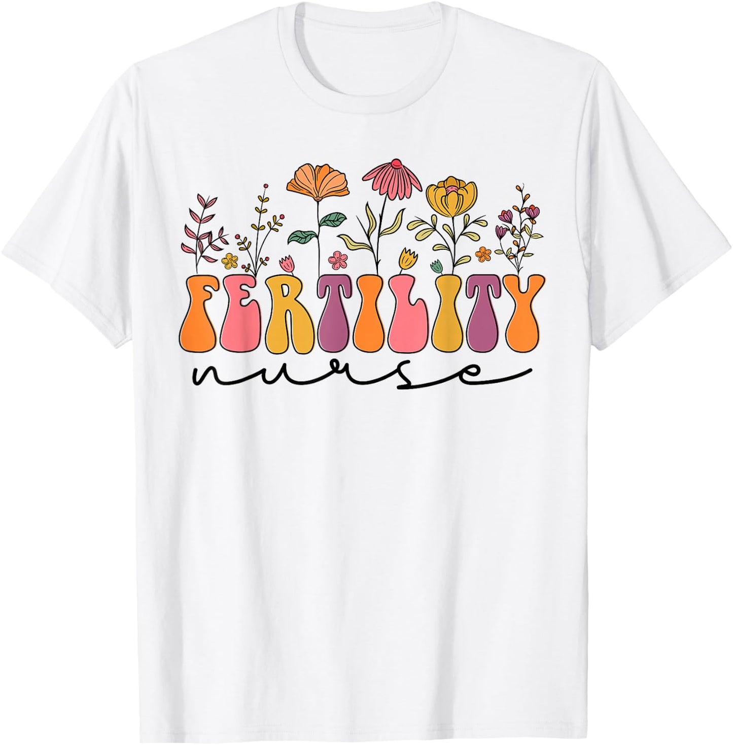In Vitro Fertilization IVF Nurse, Cute Fertility Nurse T-Shirt - T-Shirt | White