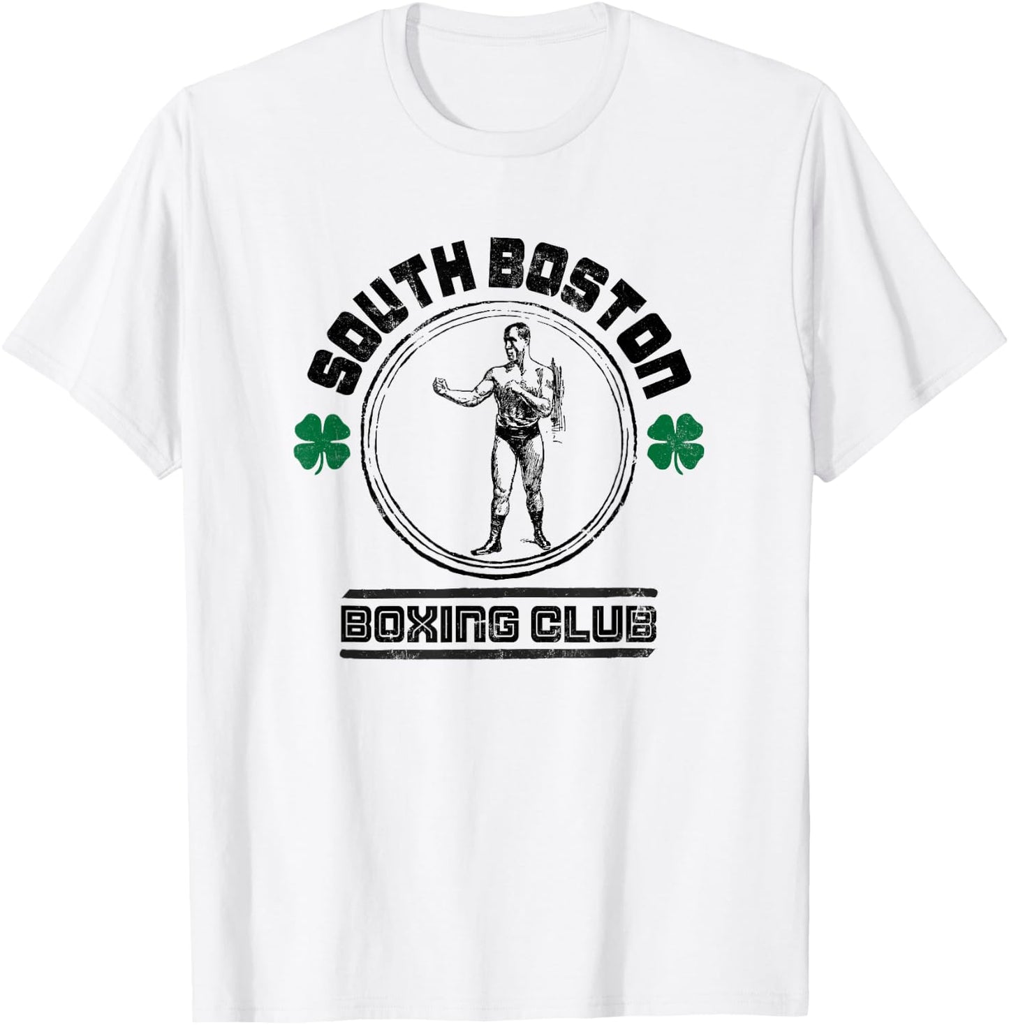 Vintage South Boston Boxing Club - Boxing T-Shirt - T-Shirt | White