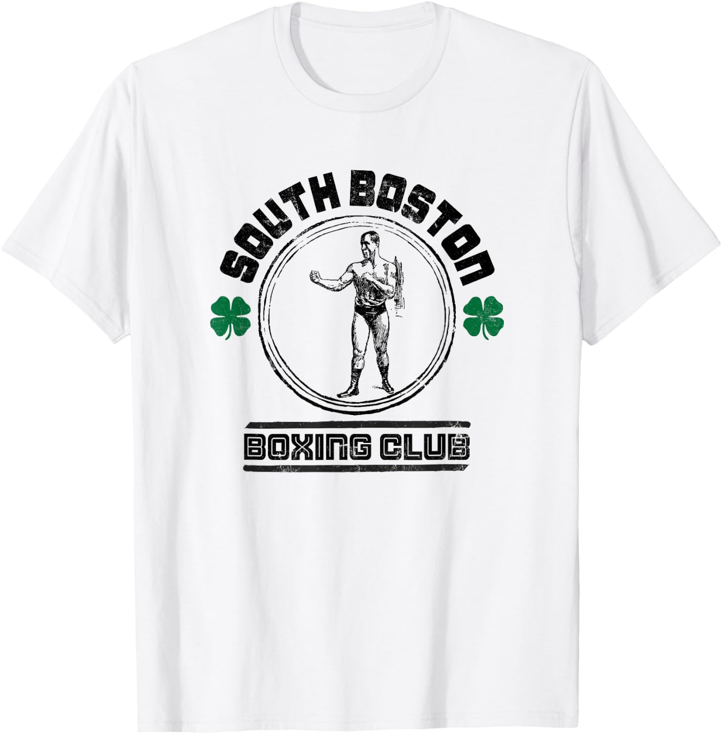 Vintage South Boston Boxing Club - Boxing T-Shirt - T-Shirt | White
