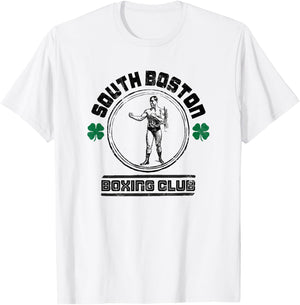 Vintage South Boston Boxing Club - Boxing T-Shirt - T-Shirt | White