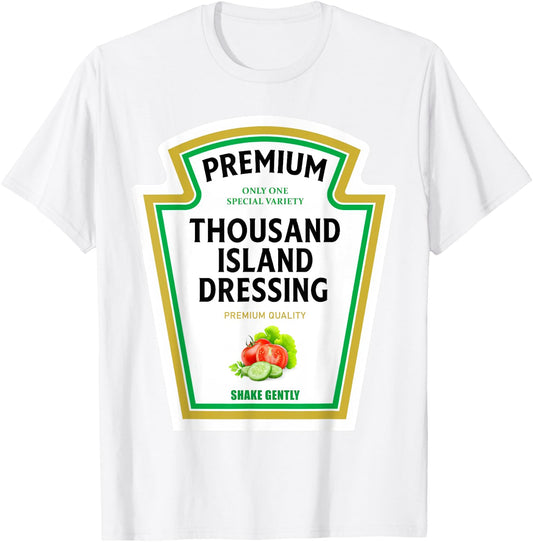 Thousand Island Dressing 2024 Ketchup Mustard Mayo Halloween T-Shirt - T-Shirt | White