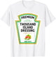 Thousand Island Dressing 2024 Ketchup Mustard Mayo Halloween T-Shirt - T-Shirt | White