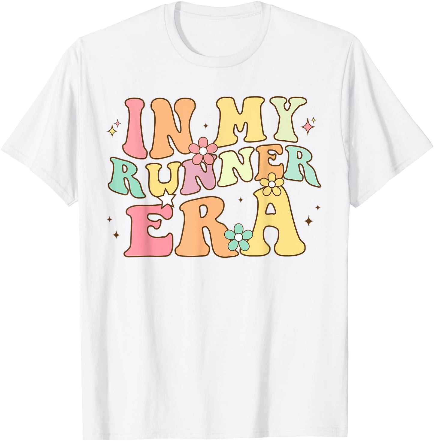 In My Runner Era Funny marathon Running track and field T-Shirt - T-Shirt | White