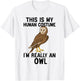 Simple Halloween Costumes Women - Funny Owl Costume T-Shirt - T-Shirt | White