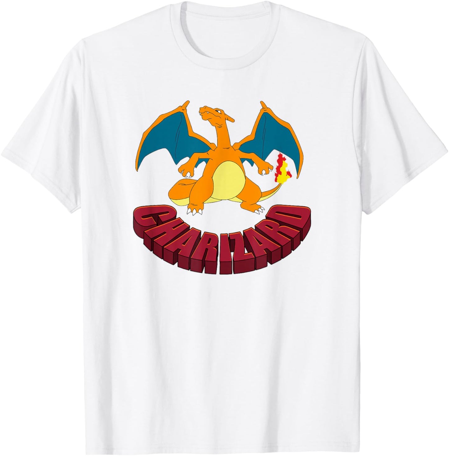 Pokémon Charizard Stoic Pose Poster T-Shirt - T-Shirt | White