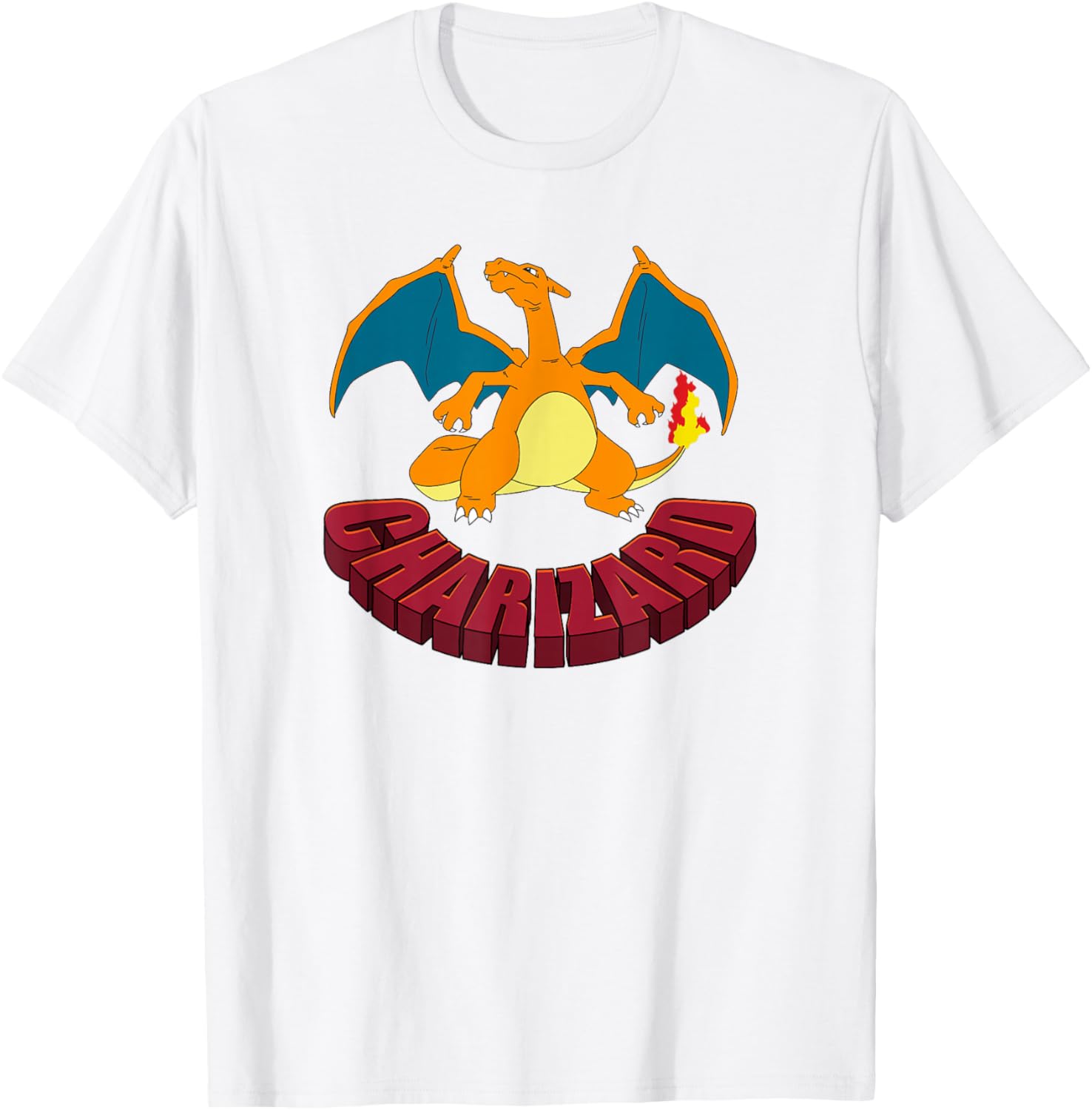 Pokémon Charizard Stoic Pose Poster T-Shirt - T-Shirt | White