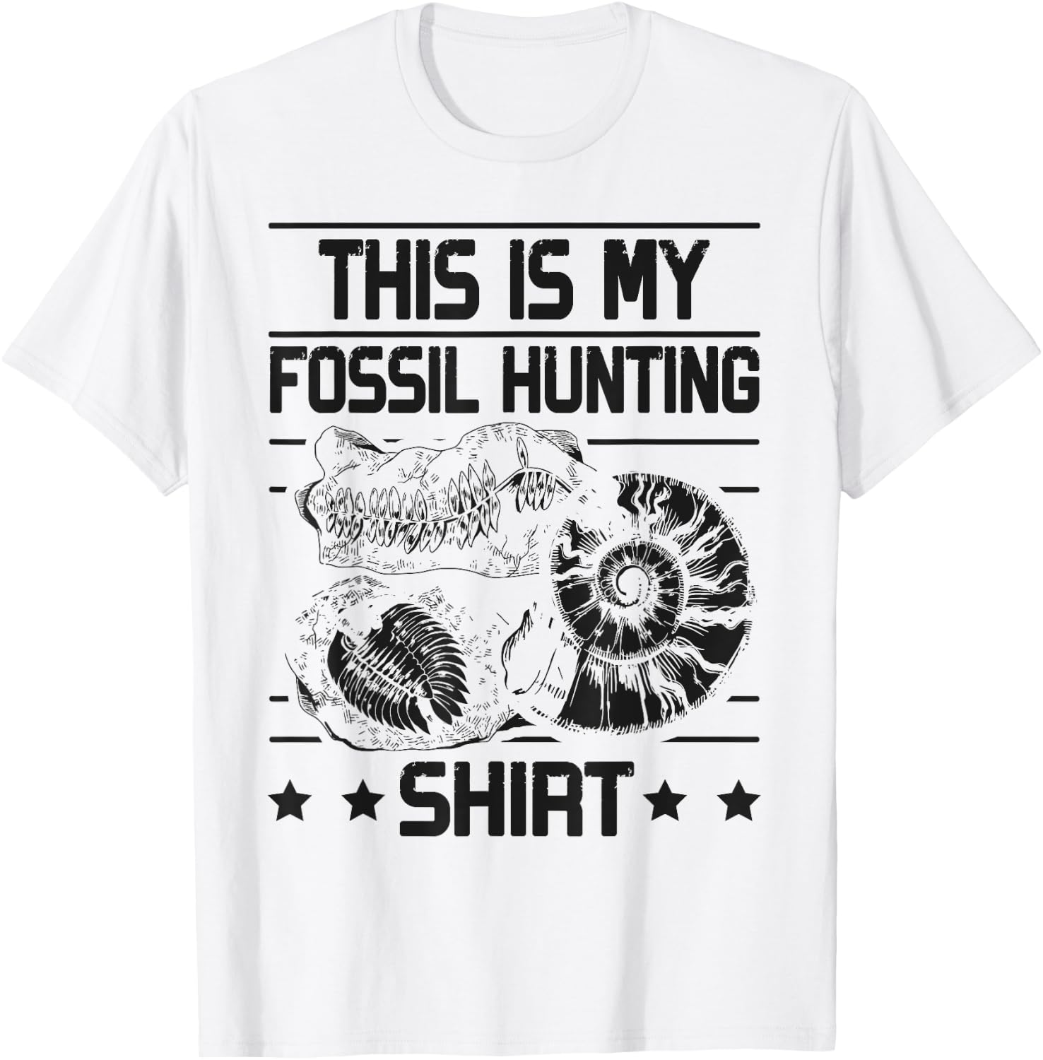 This Is My Fossil Hunting T-Shirt - T-Shirt | White