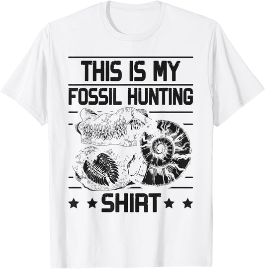 This Is My Fossil Hunting T-Shirt - T-Shirt | White